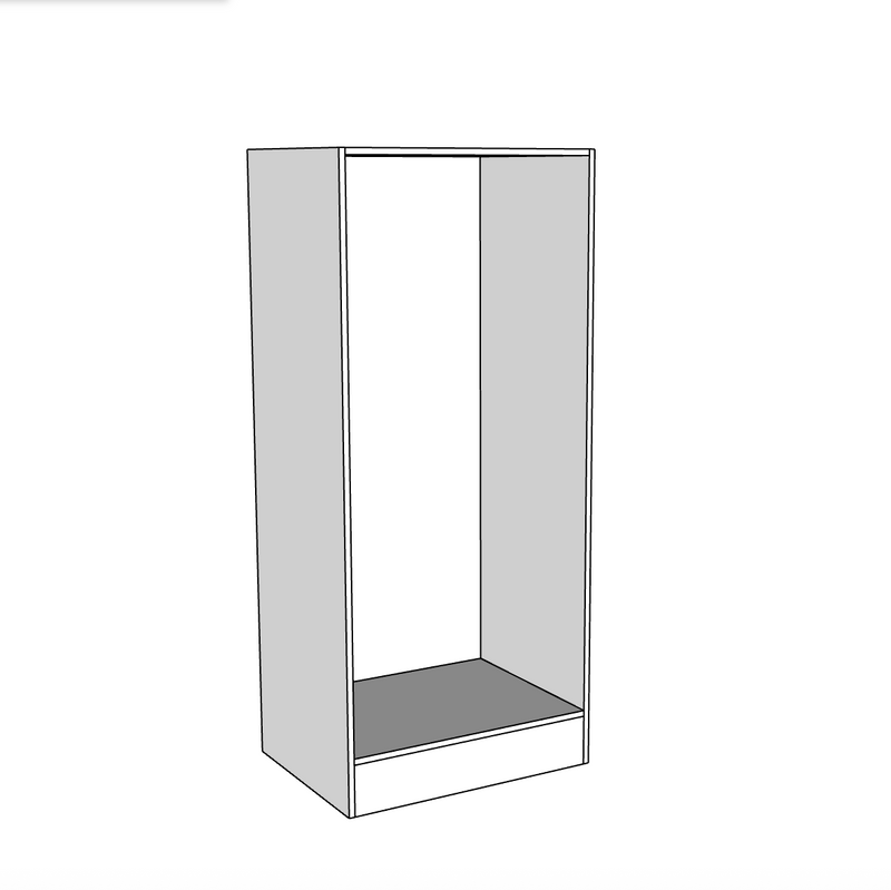 Double Wardrobe Carcass (600mm wide)