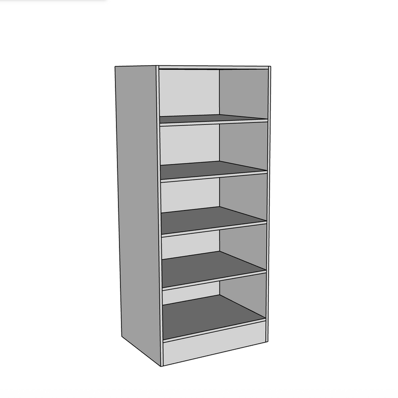 Double Wardrobe Carcass (600mm wide)