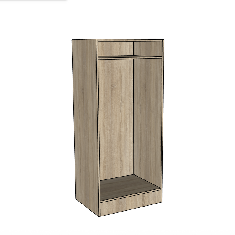 Double Wardrobe Carcass (600mm wide)