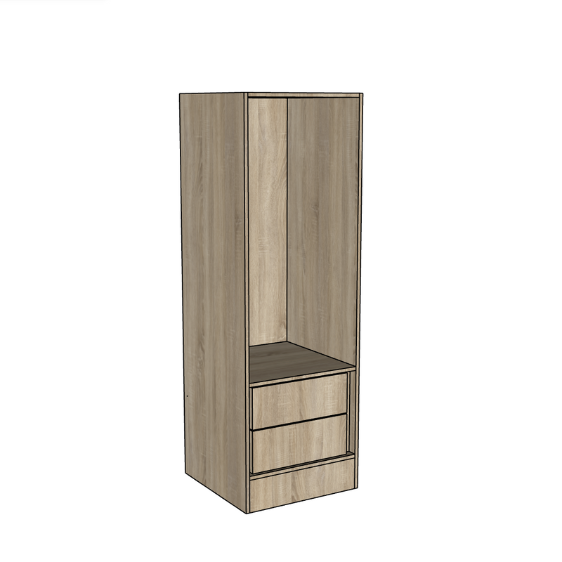Single Wardrobe Carcass (400mm wide)