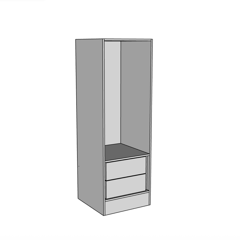 Single Wardrobe Carcass (400mm wide)